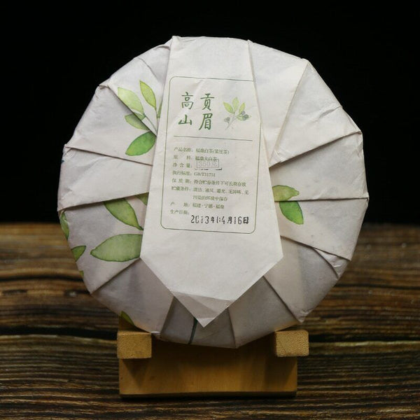 HelloYoung High Mountain Gong Mei 350g Chinese Old Tree Fuding White Tea Cake ShouMei