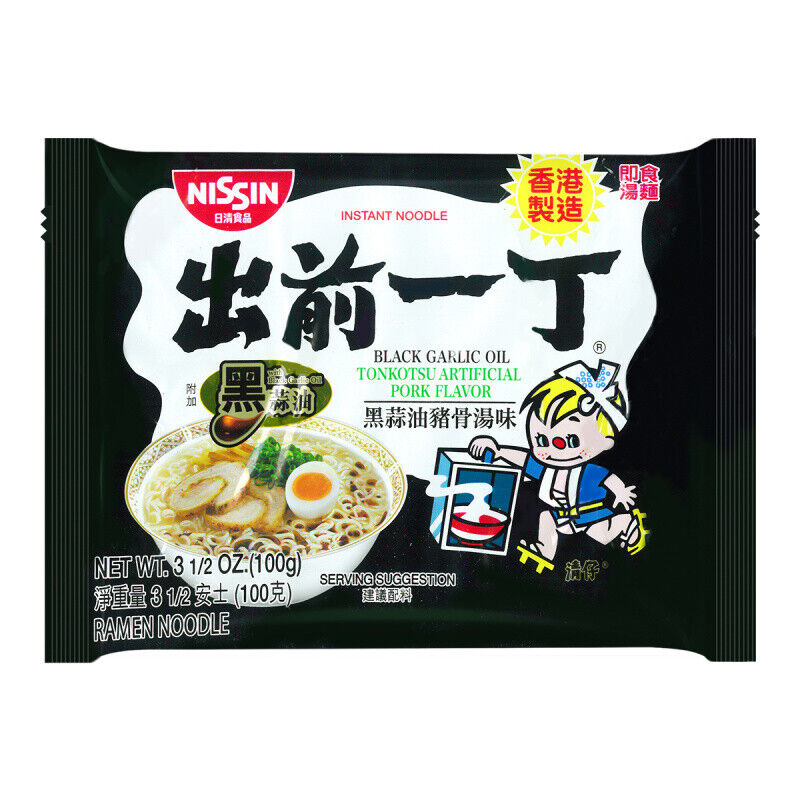 Black Garlic Oil Tonkotsu Pork Nissin Ramen Noodle, Instant Noodles Main image