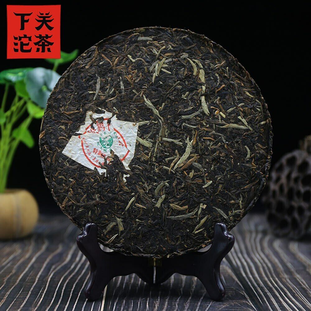 HelloYoung Xiaguan Puh Er Pine Crane Qizi Shen Puer Chinese Tea Cake 357g