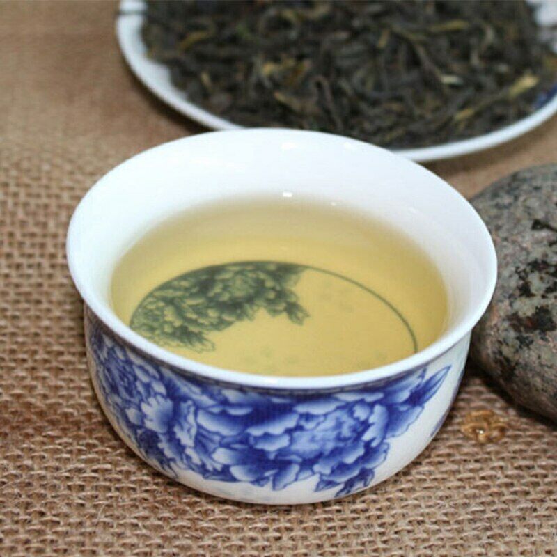 HelloYoung Sheng Puer Tea Loose Leaf with Glutinous Rice Aroma Premium Raw Puer 100g