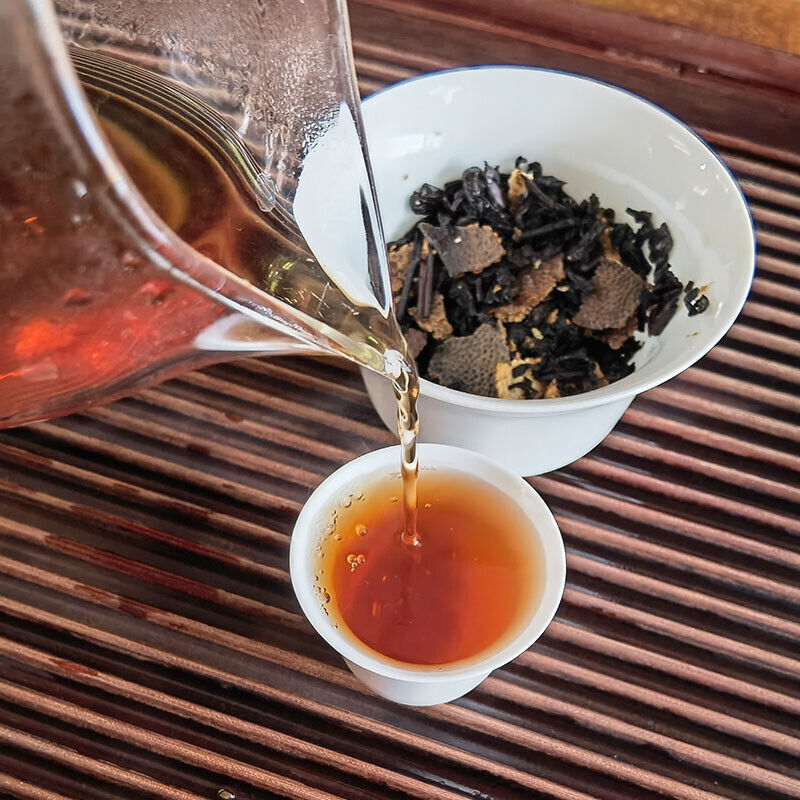 HelloYoung Yuxiang 8685 * Gold Horse Puer Stuffed Tagerine Tea Ripe Pu'er Orange Mandarin