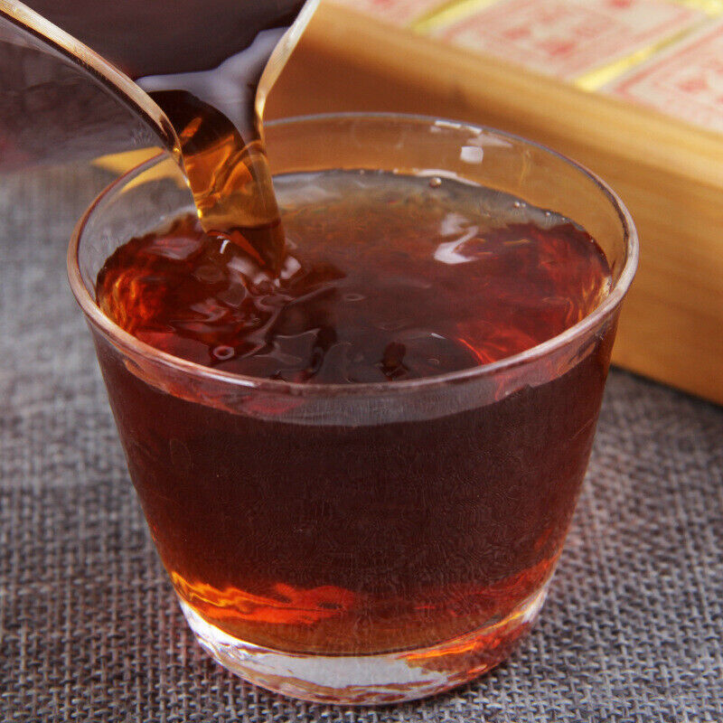 HelloYoung Palace Gold Brick Ripe Puer Mini Tea Brick Gongting Jin Zhuan Shu Puer Tea