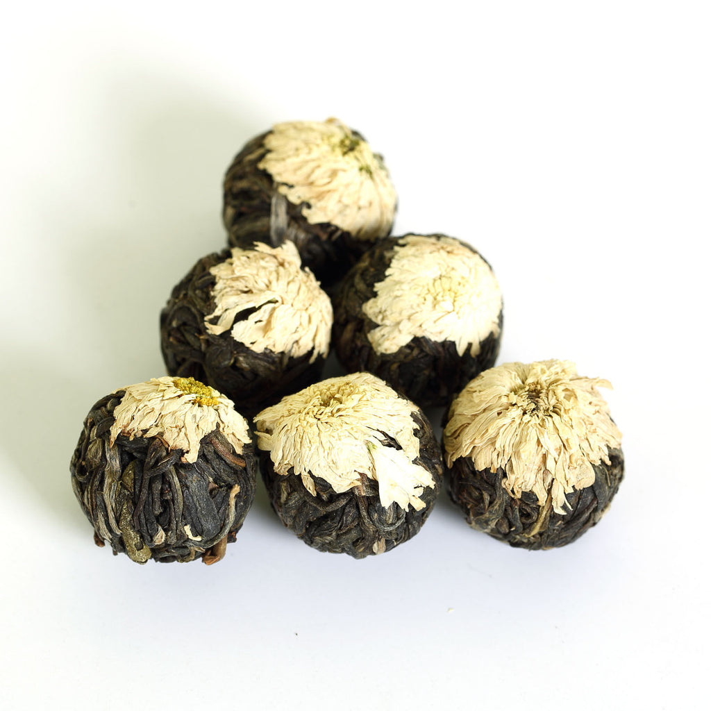 HelloYoung HELLOYOUNG 100g White Chrysanthemum Yunnan puer Pu'er Puerh Tea Raw Ball Tuo