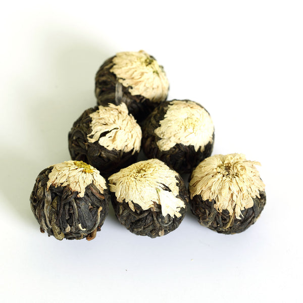 HelloYoung HELLOYOUNG 100g White Chrysanthemum Yunnan puer Pu'er Puerh Tea Raw Ball Tuo