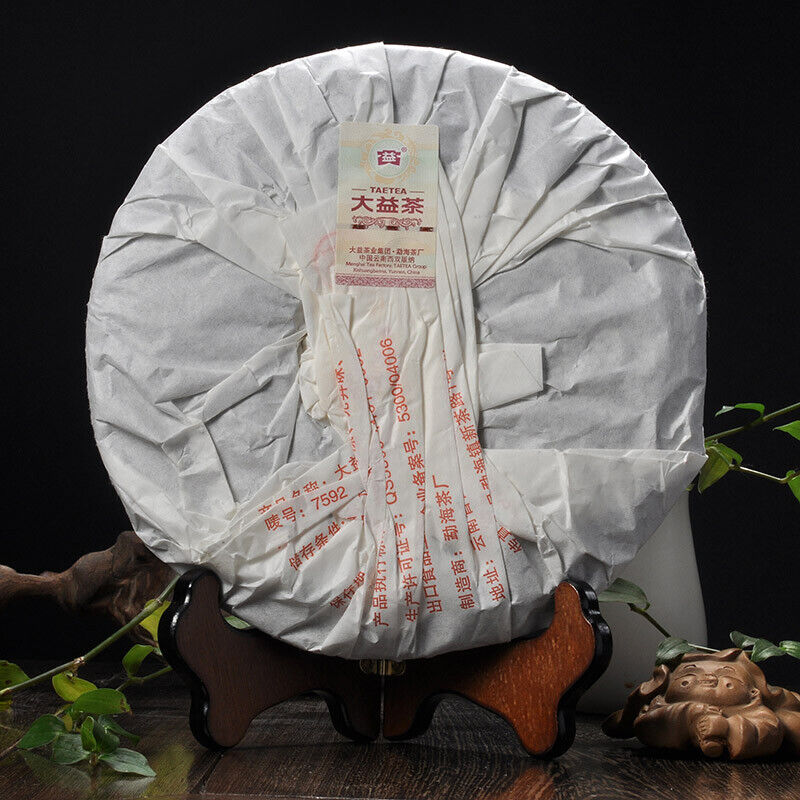 HelloYoung Yunnan Menghai Dayi 7592 Chi Tse Beeng Ripe Puer Pu Er Tea 357g 101 Batch