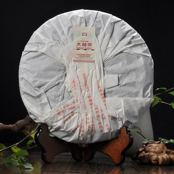 HelloYoung Yunnan Menghai Dayi 7592 Chi Tse Beeng Ripe Puer Pu Er Tea 357g 101 Batch