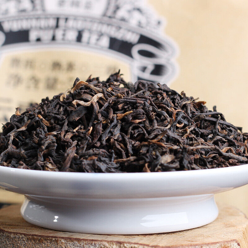 HelloYoung YUNNAN LAOTONGZHI PU'ER TEA Loose Puer Tea Ripe Haiwan Tea 500g/1.1lb