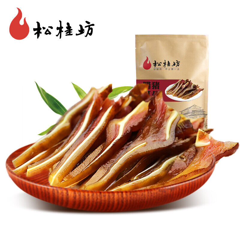 500g/bag Songguifang Smoked Pork Ear zhuerduo Chinese Food 松桂坊腊猪耳朵