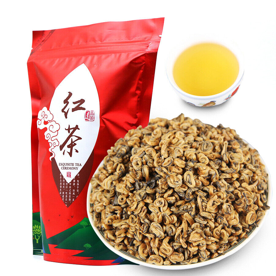 HelloYoung Yunnan Fengqing Dian Hong Huang Jin Luo Loose Leaf Golden Dianhong Black Tea