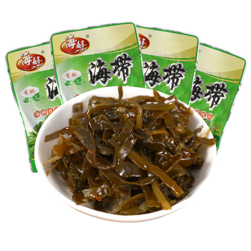60g*5bags instant spicy kelp shreds pickles Seafood snacks Food 麻辣海带丝 Main image