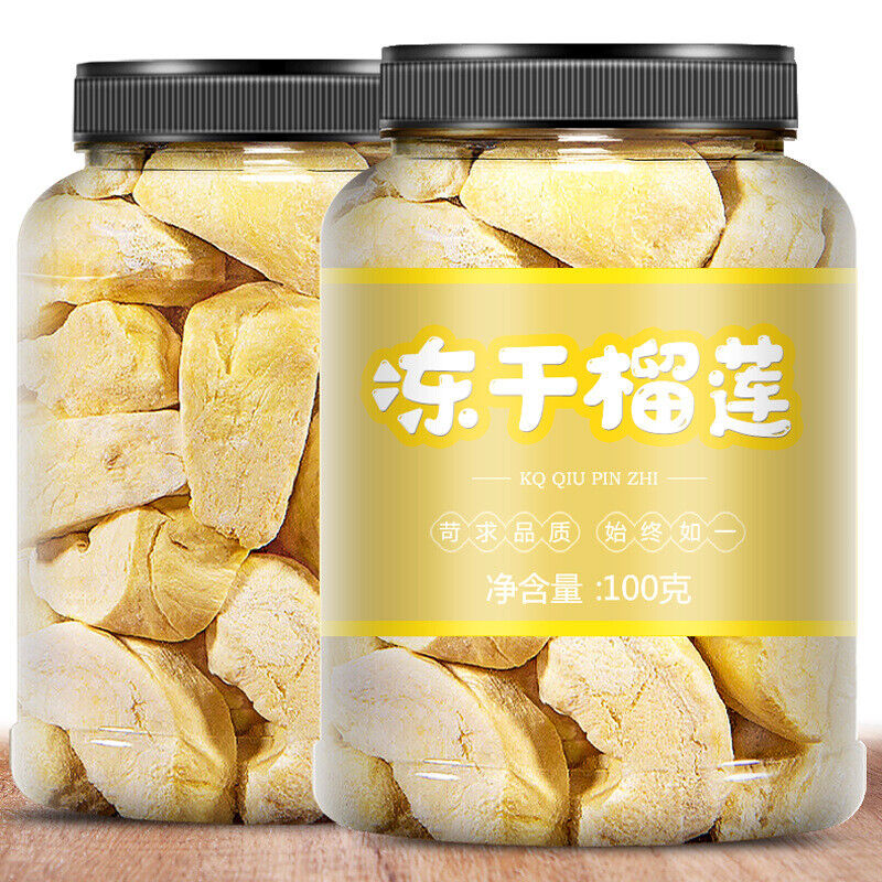 100g/can Freeze-dried Durian Dry Canned Instant Durian Crisp Fruit 冻干榴莲 Main image