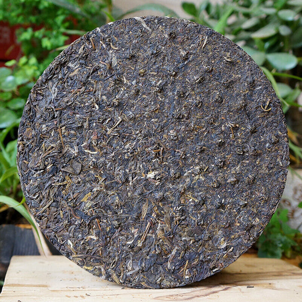 HelloYoung Xiaguan Inheritance Jiujiu Xiaotai No.6 Qizi Tea Tie Bing Puer Raw Tea 357g