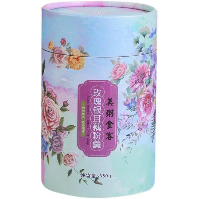 Chinese Food Rose and White Fungus Lotus Root Starch 350g/can 玫瑰银耳藕粉羹