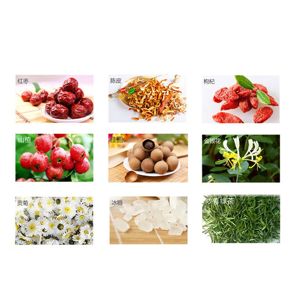 12 PCS Red Date Longan Tea Eighth Treasure Tea Ba Bao Cha Chinese Herbs