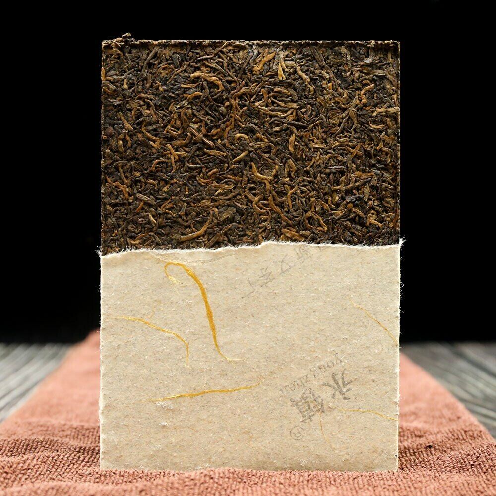HelloYoung "Palace Puer Tea Brick" Ripe Puer 250g Health Care Top Premium Yongzhen Shu Puer Secondary image