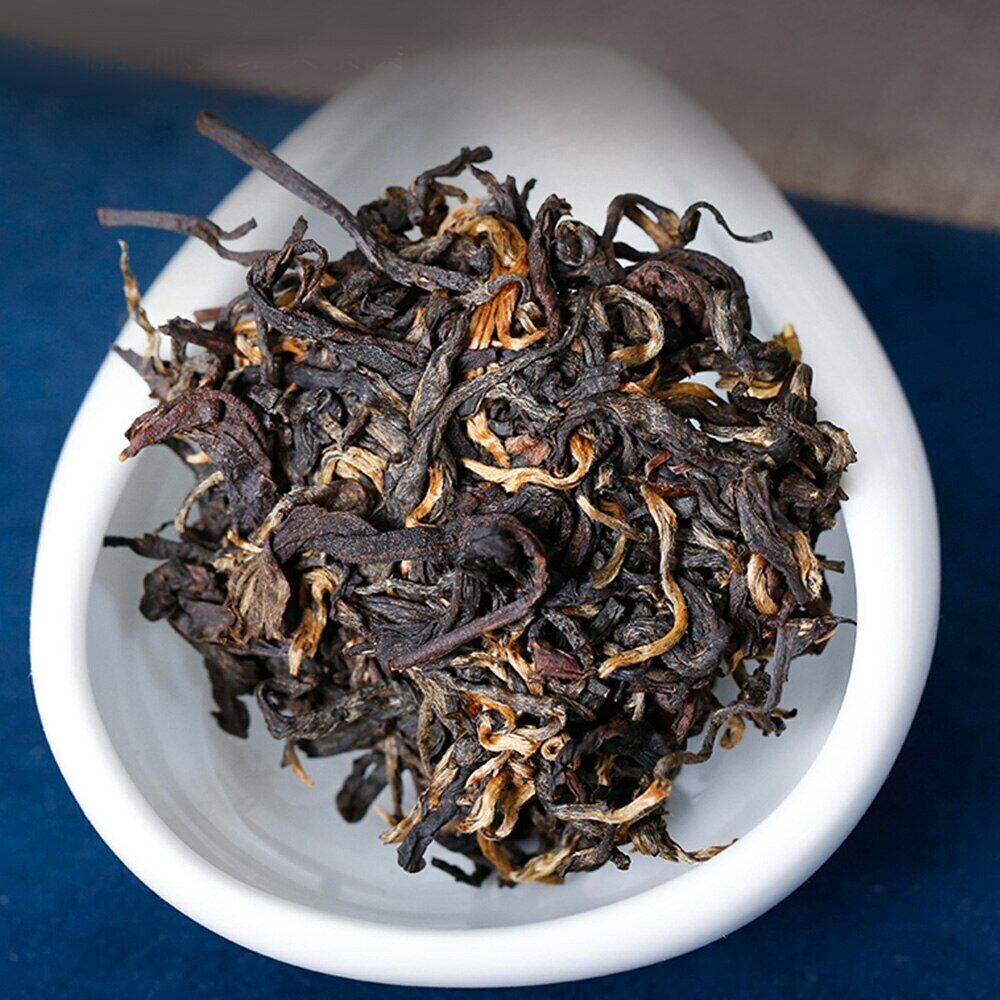 HelloYoung Tea2022/2023 Gold Buds Yunnan Black Tea FengQing Golden Melon Dianhong 500g/1.1lb