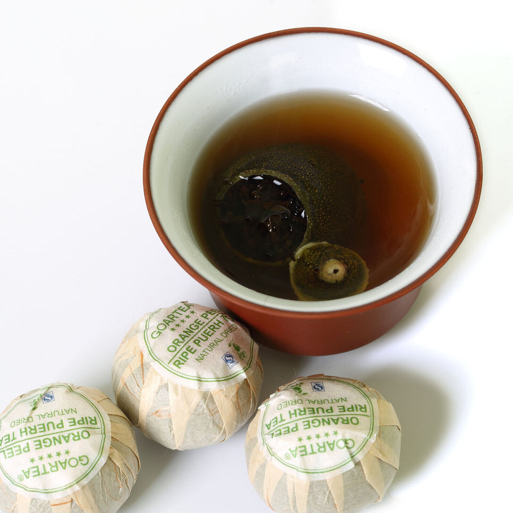 HelloYoung HELLOYOUNG Premium Xinhui Green Orange Peel Chenpi Citrus Pu'er Puerh Ripe Tea