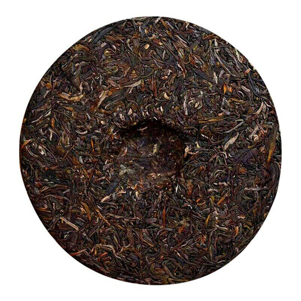 HelloYoung Haiwan Yi Dai Zong Shi Ripe Puer Tea Lao Tong Zhi Ancient Tree Puer Tea 357g