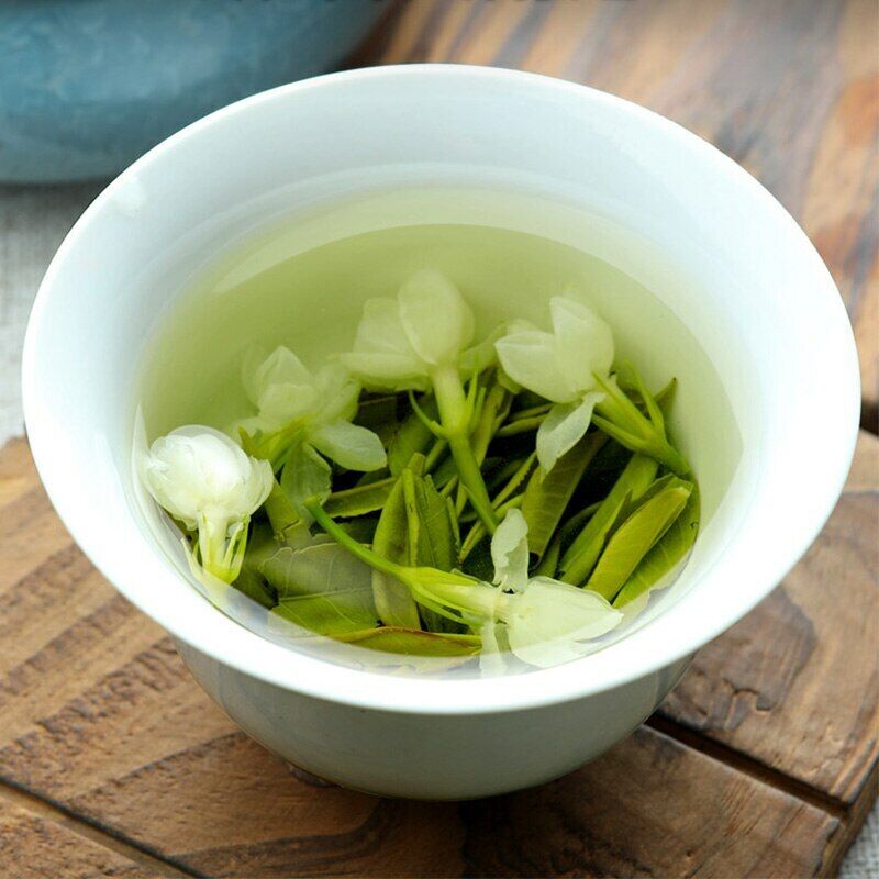HelloYoung /Jasmine Green Tea Loose Leaf Jaszmine with Piluochun for Beauty 125g