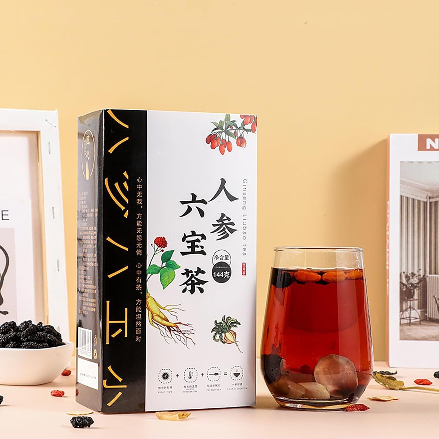 Treasure Support Health Boost Vitality Care Bag Kidney Tea Formula Ginseng Six Main image