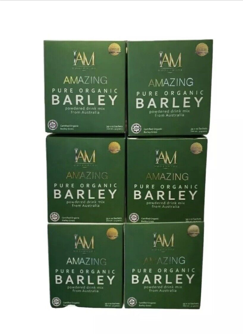 IAM Amazing Pure Organic Barley Power Drink Mix 6 Boxes Or 60 Sachet For $114 Main image