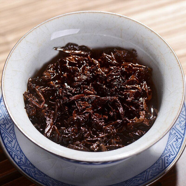 HelloYoung Haiwan Shen Shan Lao Shu Ripe Remote Mountain LaoTongZhi Shu Puer Tea 500g