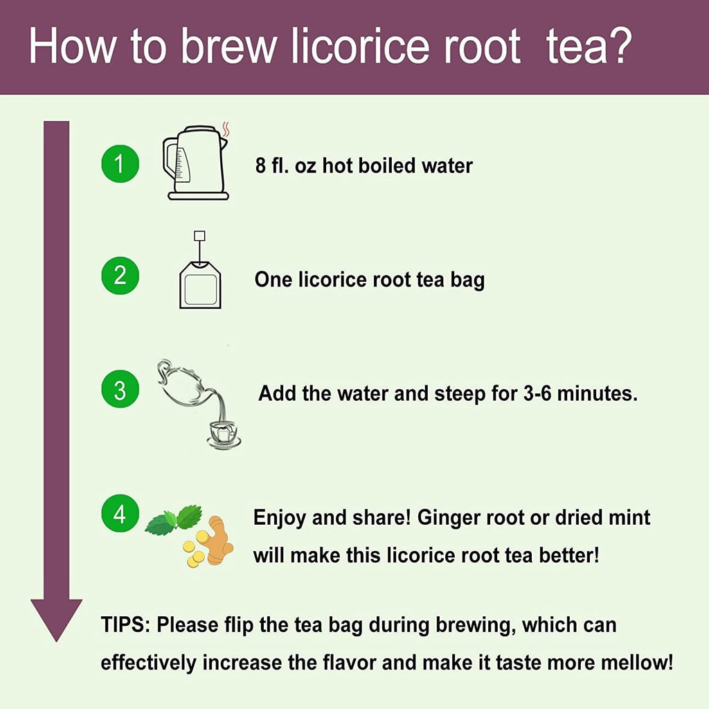 HelloYoung TEARELAE Licorice Root Tea 2g x 50 Count Pure Natural Herbal Tea Bag