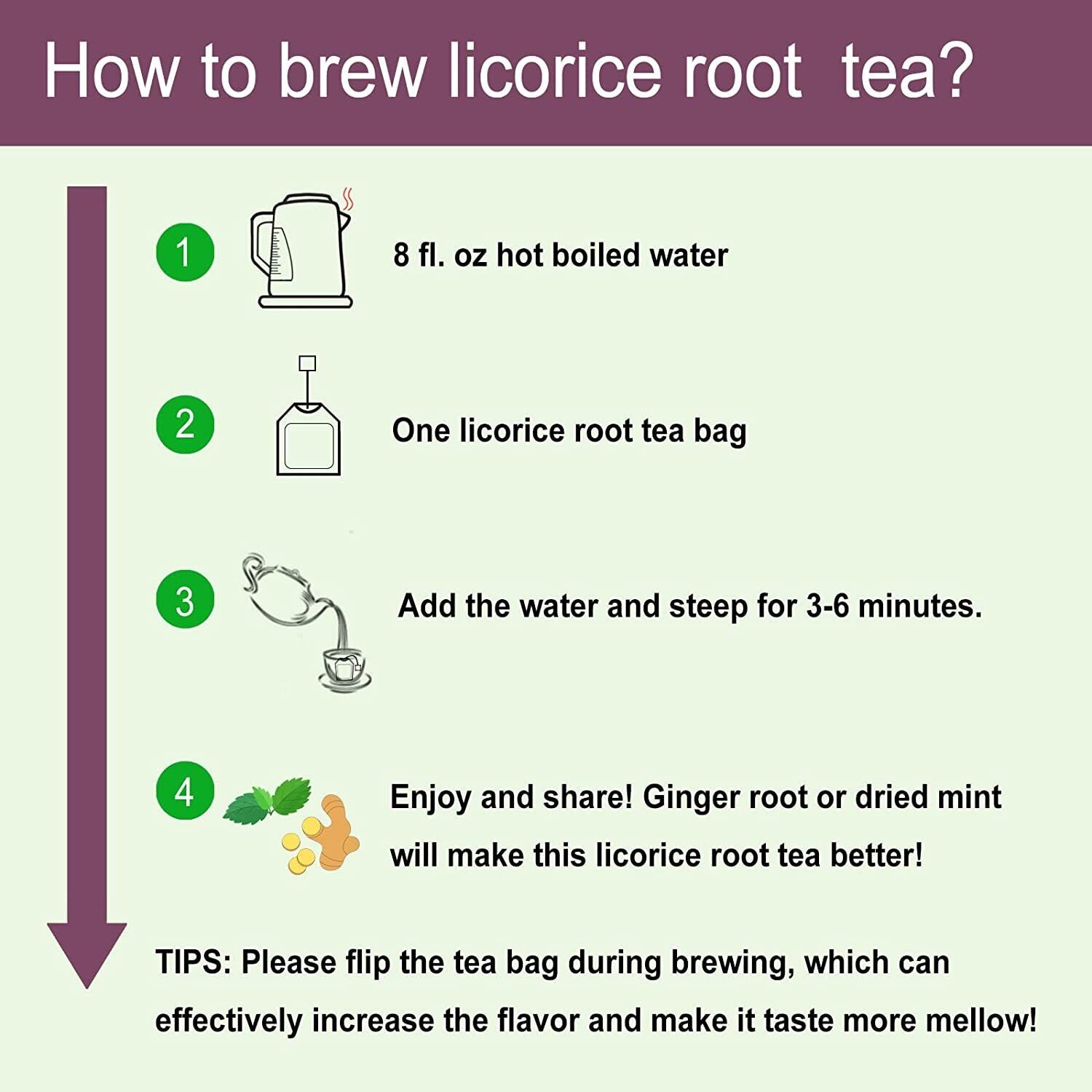 HelloYoung TEARELAE Licorice Root Tea 2g x 50 Count Pure Natural Herbal Tea Bag
