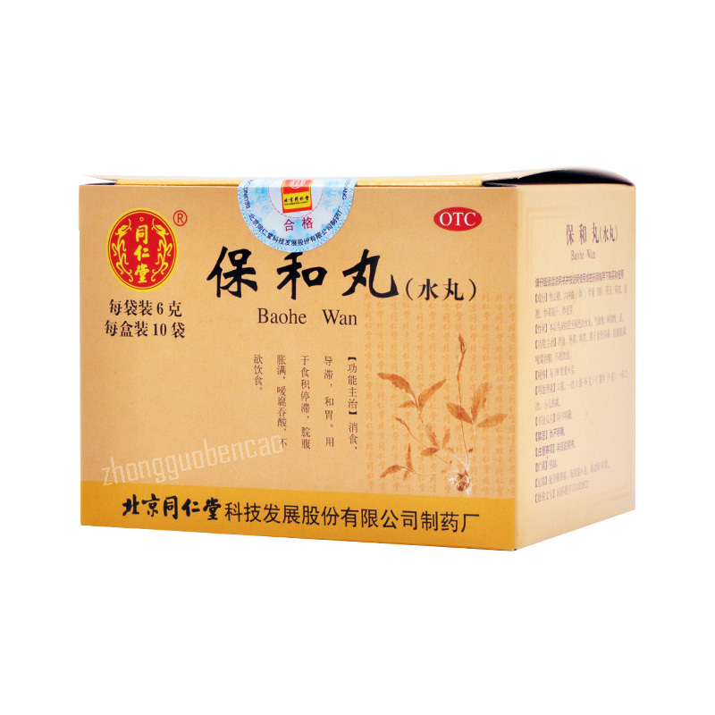Tongrentang Baohe Wan 同仁堂保和丸 Main image