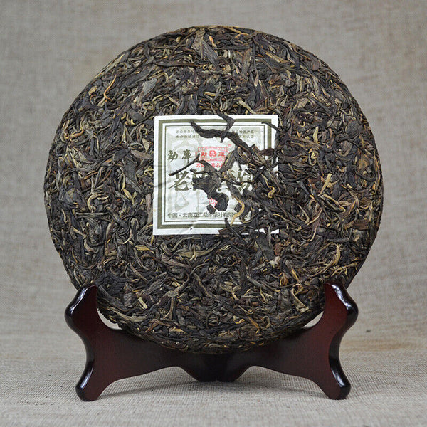 HelloYoung Mengku Rong's Mengku Old Tree Green Cake Pu'er Raw Tea Puer Aged 400g