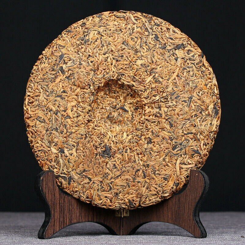 Fengqing Golden Buds Honey Flavor Dian Hong Dianhong Cake Black Tea 357g/12.59oz Main image
