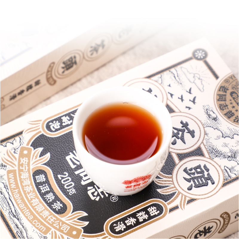 200g Old Tree Puerh Ripe Tea Laochatou Loose Pu-erh Cooked Tea Black Tea Benefit Secondary image