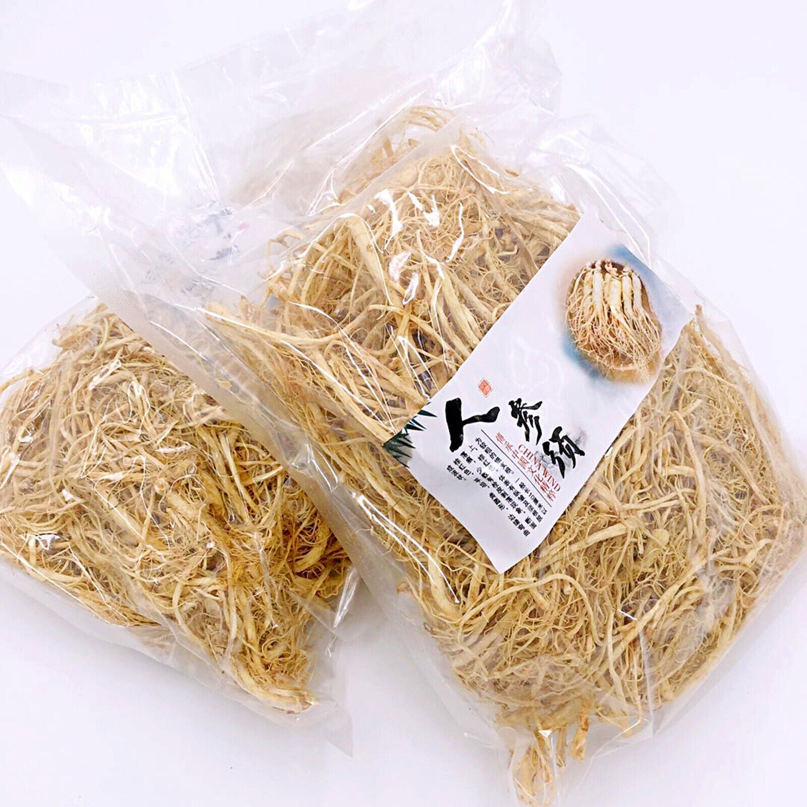 HelloYoung 250g Ginseng Root Naturally Dried Ginseng Top Healthy Herbal Tea人参须 白参须 散装生晒参须 Main image