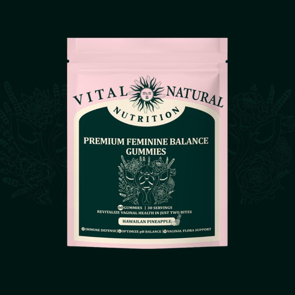 Premium Feminine Balance Gummies - for Women’s Health & Wellness 60 Gummies'