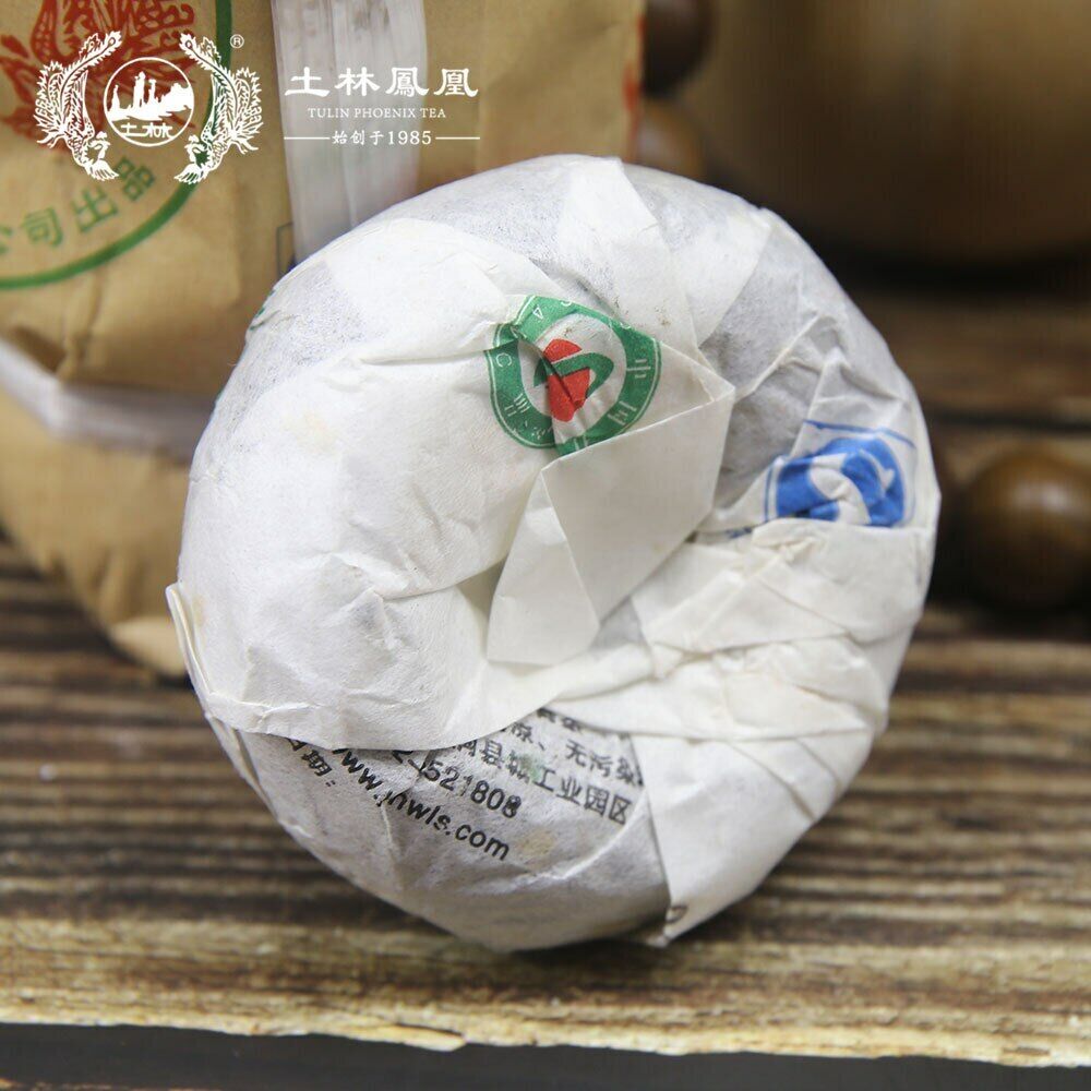HelloYoung Tulin Fenghuang Yunnan Puer Tea Phoenix Puer Ripe Tuo Cha 801 Tuocha 100g Secondary image