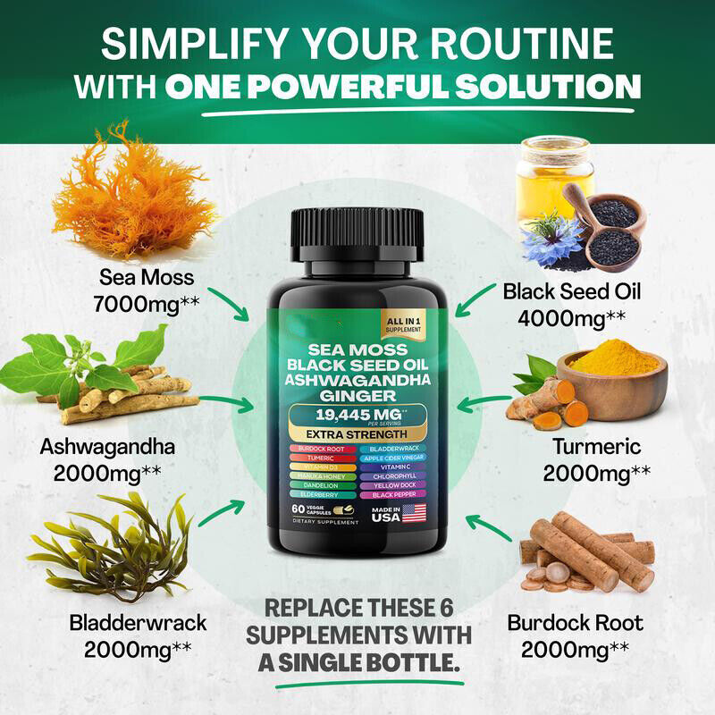 Dynamic Vitality Bundle Sea Moss Multivitamin & Shilajit Power Combo