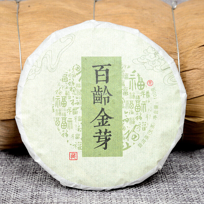 Pu-erh Tea Raw Tea Cake Bai Ling Golden Bud Raw Tea 100g Pu-erh Cake Tea Secondary image