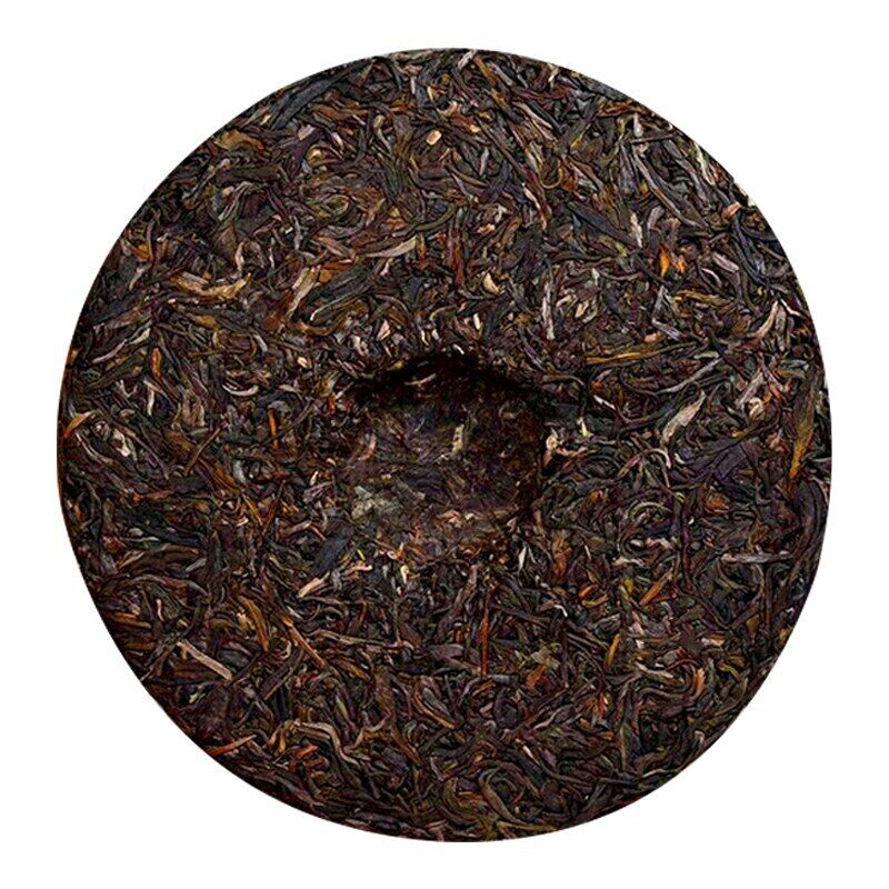 HelloYoung Haiwan Yi Dai Zong Shi Ripe Puer Tea Lao Tong Zhi Ancient Tree Puer Tea 357g Main image
