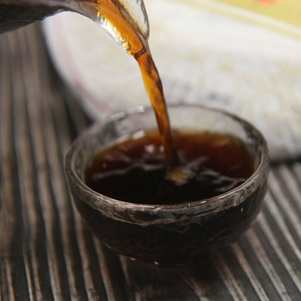 HelloYoung Jin Ju Ding Ripe Puer Tea "Nan Nuo Shan" Shu Puerh tea Chinese Tea 357g