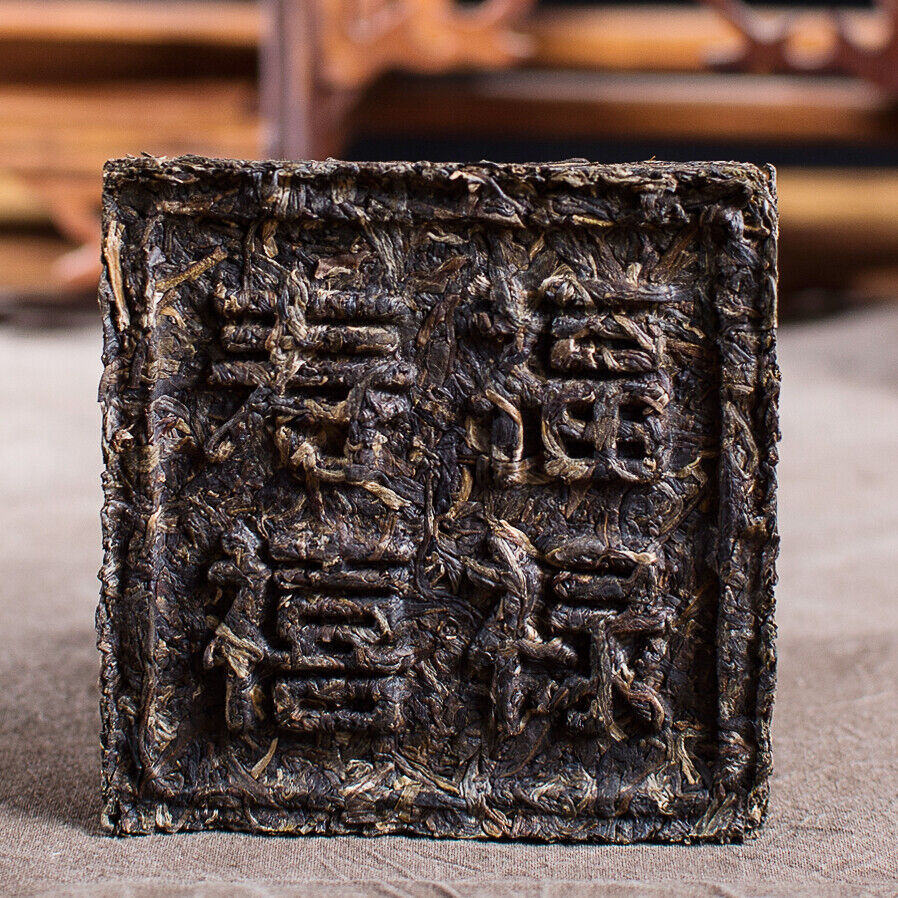 HelloYoung CNNP Zhongcha Fulu Shouxi Yunnan Pu'er Puer puerh Tea Raw Square Brick 100g Secondary image