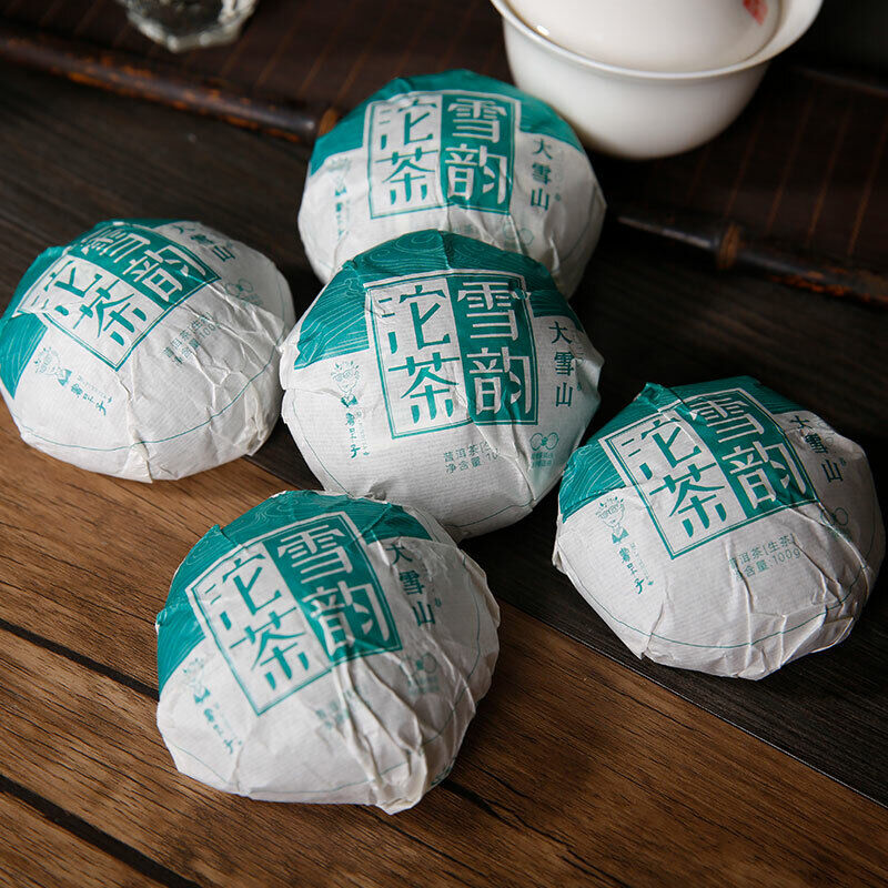 HelloYoung Lincang Big Snow Mountain * DR. PU'ER TEA Xueyun Tuocha Puer Raw Tea 500g Secondary image