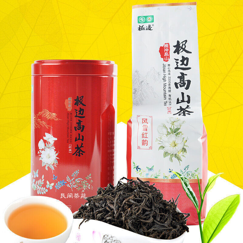 Organic Black Tea Yunnan Teng Chong High Mountain Jibian Feng Xue Hong Yun 100g Secondary image