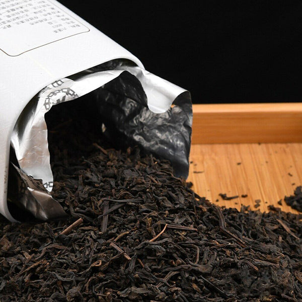 HelloYoung Zhongcha Liupao Dark Chinese Tea Dark Tea Loose Leaf 8003 Areca Aroma 250g