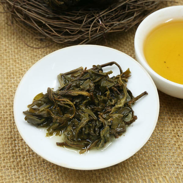 HelloYoung Shen Puer Hand Made Dragon Pearl Yiwu Old Tree Materials Raw Puerh Tuocha