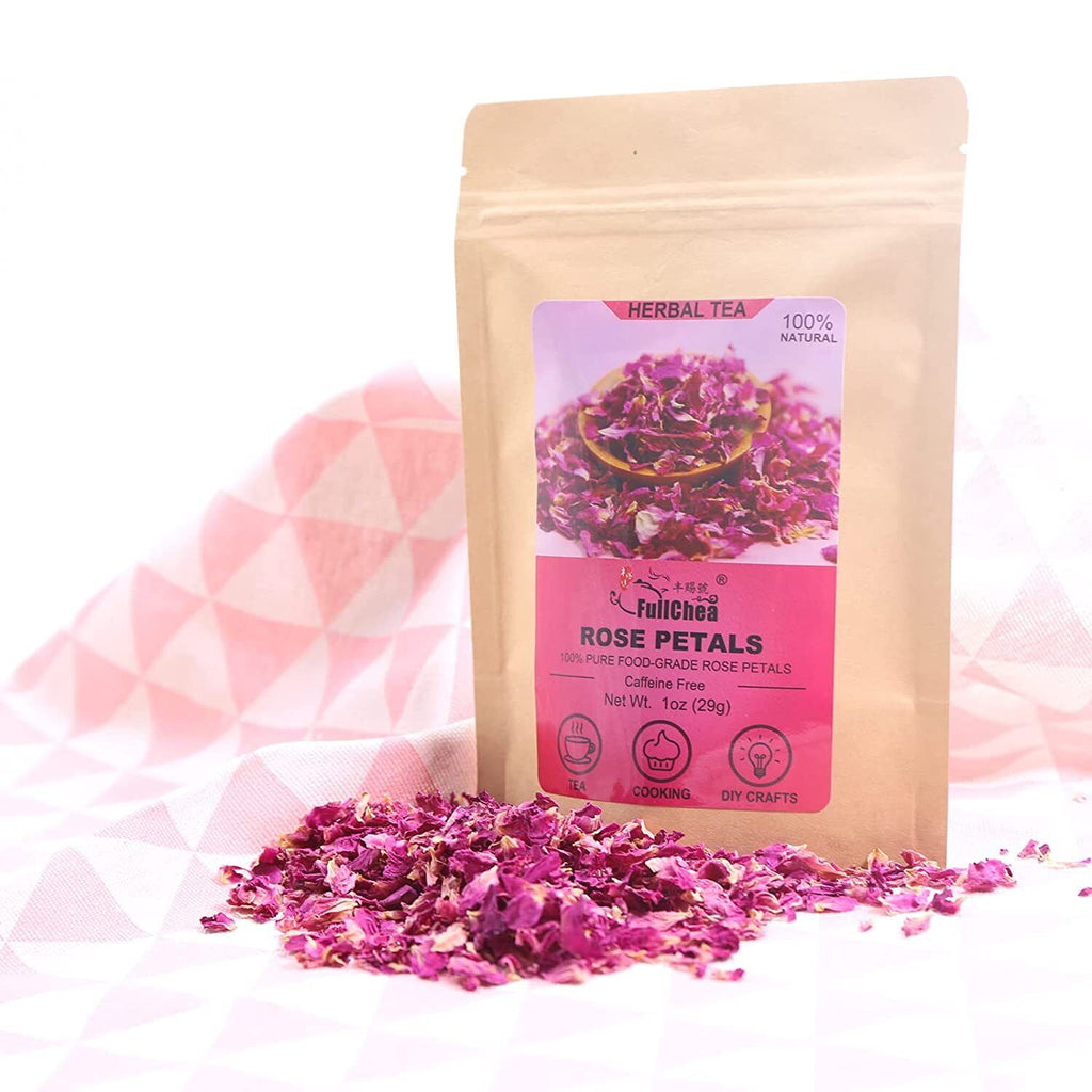 HelloYoung FullChea Dried Rose Petals 29g Edible Flowers Real Rose Petals
