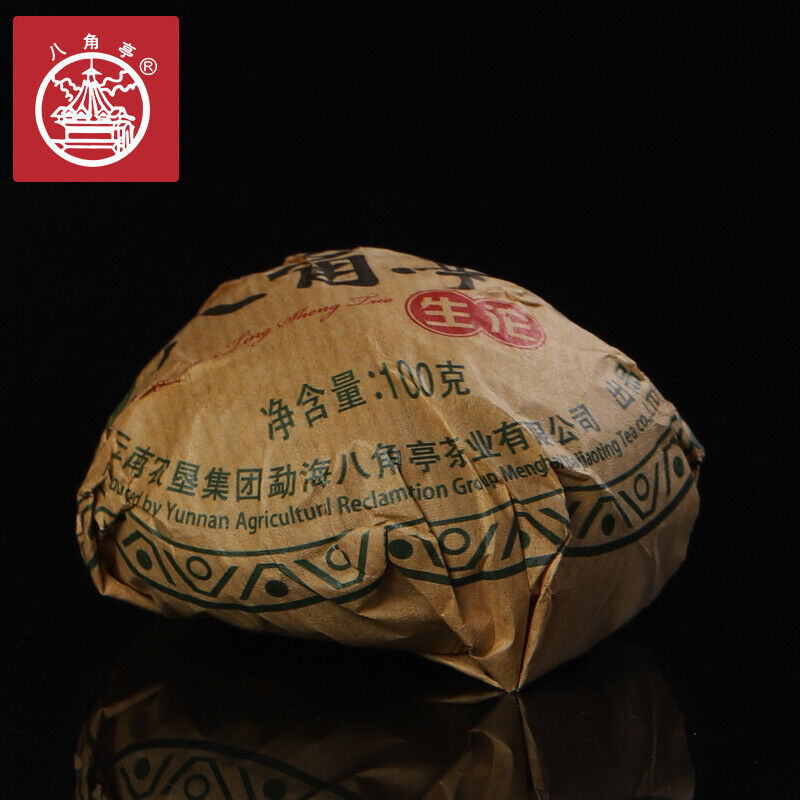 HelloYoung 2019 Yunnan Menghai Ba Jiao Ting Sheng Tuo Cha Bulang Mt. Pu'er Tea Raw 500g Box