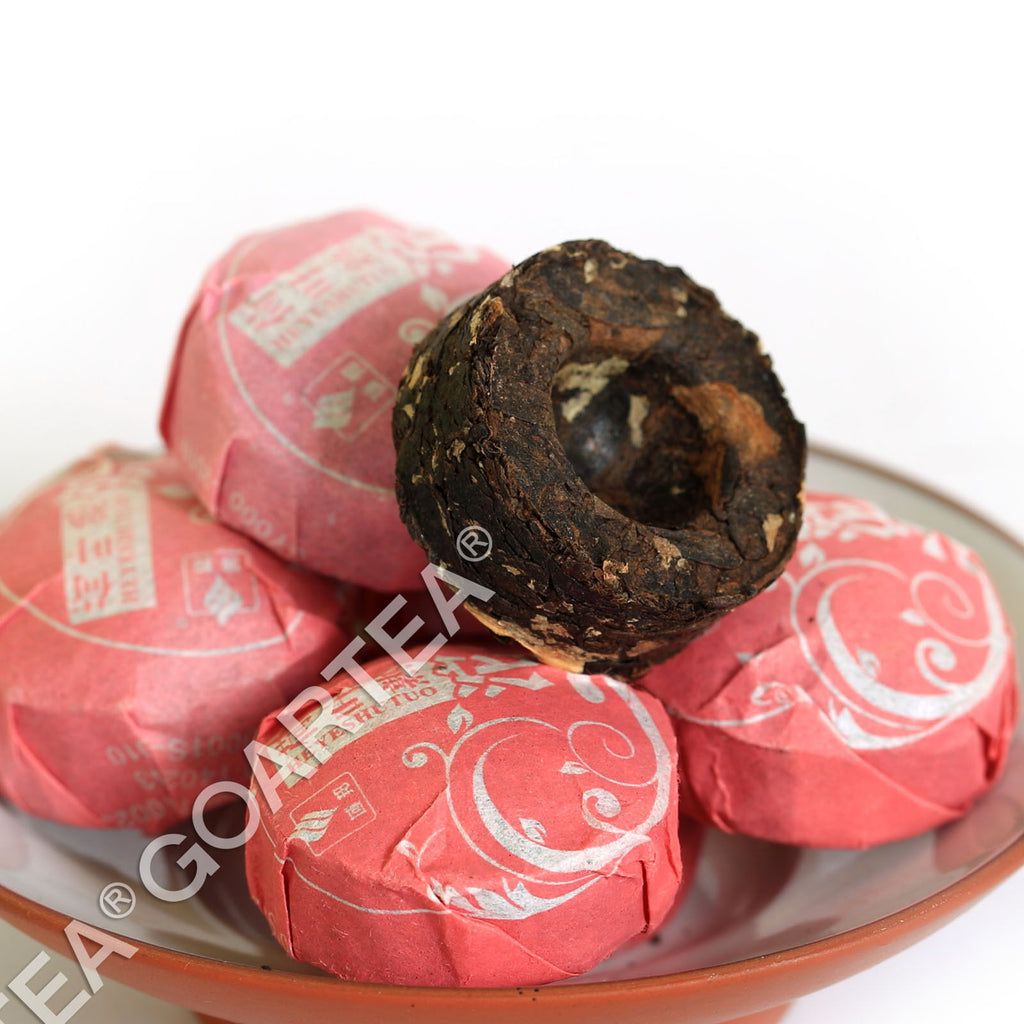 HelloYoung HELLOYOUNG yr Lotus Leaf Flavored Mini Ripe Cake Fitness Pu'er Pu erh Tea