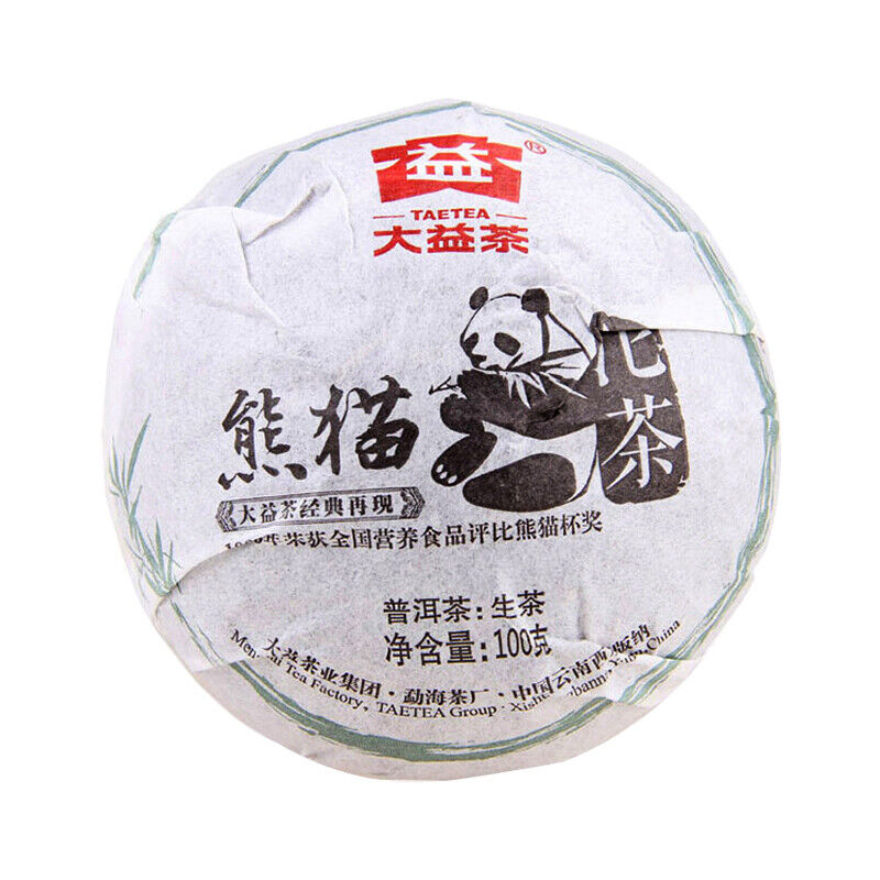 HelloYoung TAETEA Brand Panda Pu-erh Tea Tuo 100g Raw Menghai Dayi Pu'er Tuocha