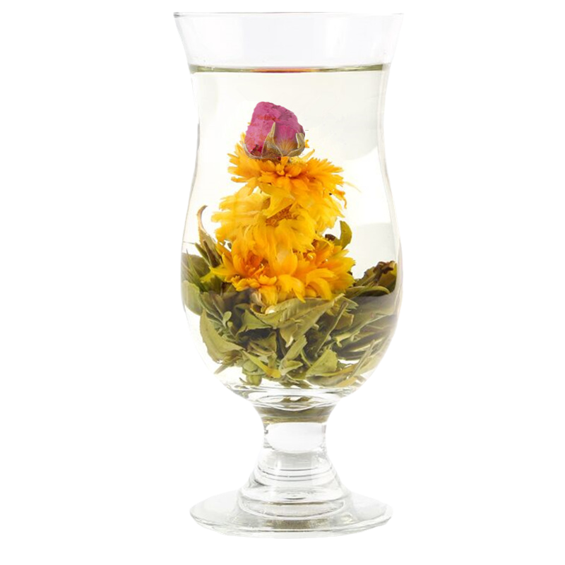 HelloYoung Artistic Blossom Flowers Tea Blooming Tea Balls 20 Pcs Blooming Tea Green Tea Secondary image