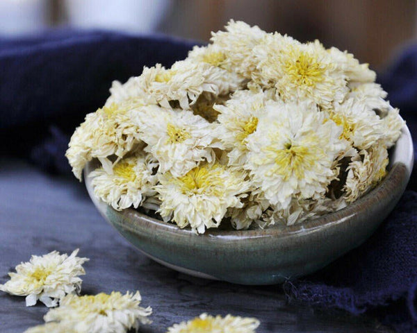 HelloYoung Organic Premium Huang Shan Tribute White Chrysanthemum Tea Dried Flower Tea 250g